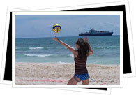 Playa de Carmen beach volleyball